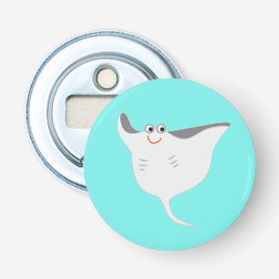 Happy Stingray Button Flesopener