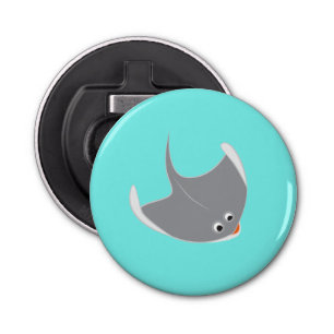 Happy Stingray Button Flesopener