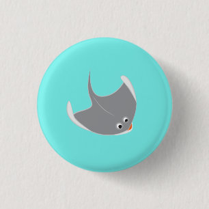 Happy Stingray Ronde Button 3,2 Cm