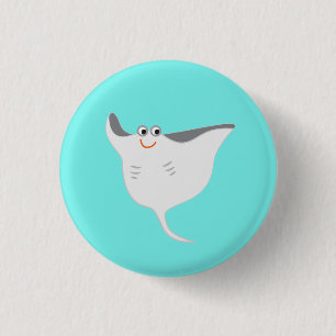 Happy Stingray Ronde Button 3,2 Cm