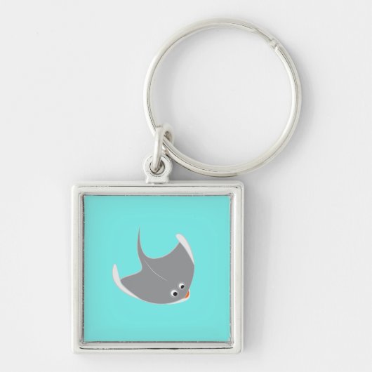 Happy Stingray Sleutelhanger (Voorkant)