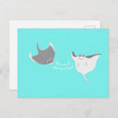 Happy Stingrays Briefkaart (Voorkant / Achterkant)