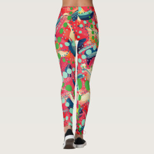 Happy-Stippen en afspeelvormen Leggings