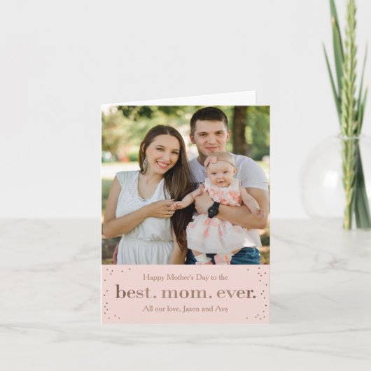 Happy Stippen Moederdag of Birthday Wenskaart Kaart (Voorkant)