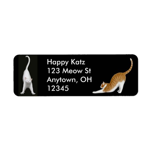 Happy Stretting Cats Label (Voorkant)