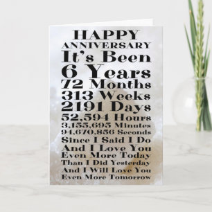 Happy Sugar 6e Jubileum Kaart