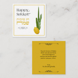 Happy Sukkot Budget Friendly Holilday Wishes Kaart Notitiekaartje