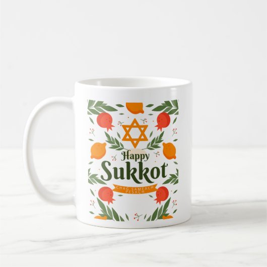 Happy Sukkot Chag Sameach Pesach Koffiemok (Links)