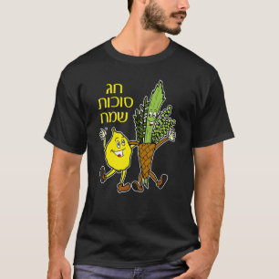 Happy SUKKOT Joods feest voor kinderen Lulav en Et T-shirt