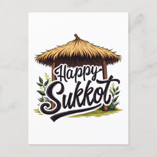 Happy Sukkot Joodse feestdag Chanoeka Briefkaart