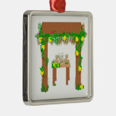 Happy Sukkot Metalen Ornament (Rechts)