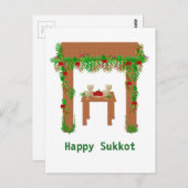 Happy Sukkot, persoonlijk Briefkaart (Voorkant / Achterkant)