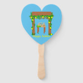 Happy Sukkot, persoonlijk Handwaaier (Voorkant)