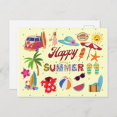 Happy Summer Briefkaart (Voorkant / Achterkant)