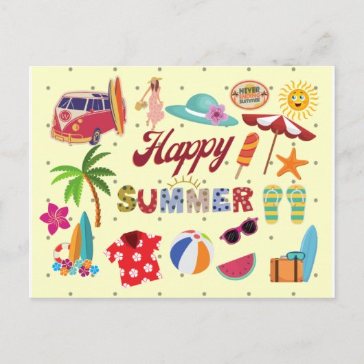 Happy Summer Briefkaart (Voorkant)