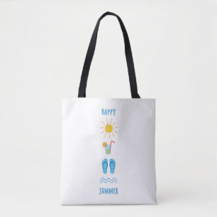 Happy Summer Canvas tas