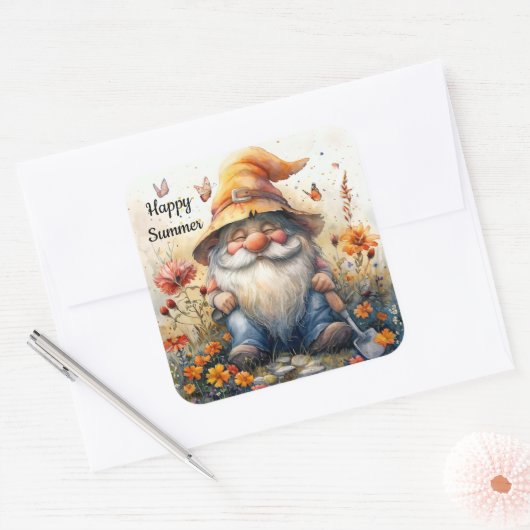 Happy Summer Gnome Sticker (Enveloppe)