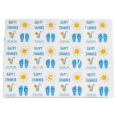 Happy Summer Motif grand sac cadeau (Devant)