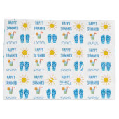 Happy Summer Motif grand sac cadeau (Dos)