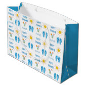Happy Summer Motif grand sac cadeau (Dos Angle)
