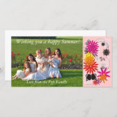 Happy Summer Photo Card (Voorkant / Achterkant)
