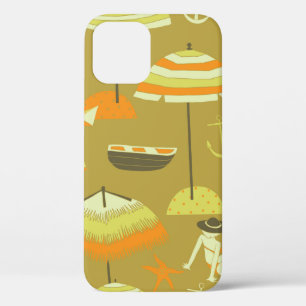 Happy Summertime Naadloos Patroon iPhone 12 Hoesje