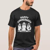 Happy Summerween Ghosts Vibes Fun Halloween T-shirt (Voorkant)