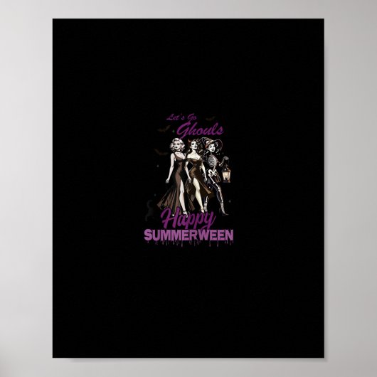 Happy Summerween Ghoul Girl Squad Poster (Voorkant)