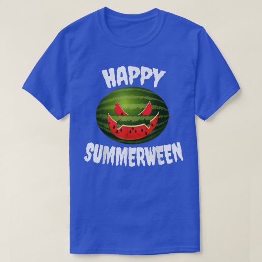 Happy Summerween Retro Watermelon Jack O Lantern  T-shirt (Design voorkant)