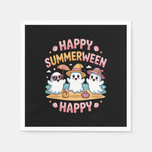 Happy Summerween Summer Halloween Meme Servet