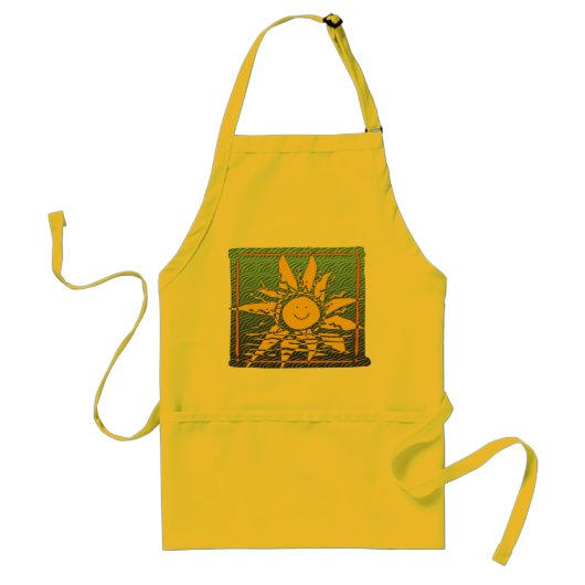 HAPPY SUN 2 Apron Standaard Schort (Voorkant)