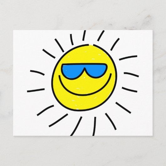 Happy Sun Briefkaart (Voorkant)