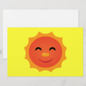 Happy Sun Briefpapier (Voorkant / Achterkant)