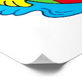 Happy Sun in de pool Poster (Hoek)