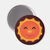 Happy Sun Magneet (Voorkant / Achterkant)