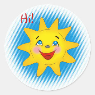 Happy sun - sticker
