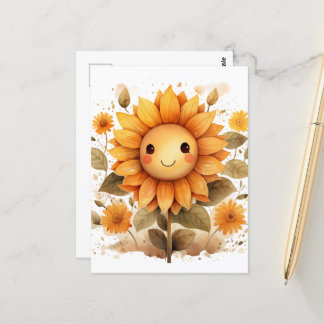 Happy Sunflower Briefkaart