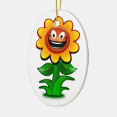 HAPPY SUNFLOWER KERAMISCH ORNAMENT (Links)