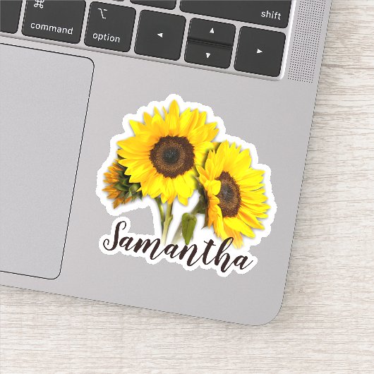 Happy Sunflower Naam Sticker (Detail)