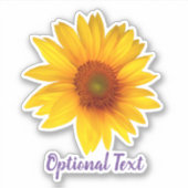 Happy Sunflower Sticker (Voorkant)