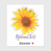 Happy Sunflower Sticker (Vel)