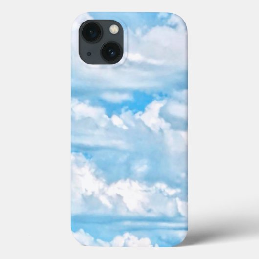 Happy Sunny Clouds Achtergrond Case-Mate iPhone Case (Achterkant)