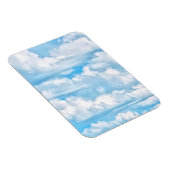 Happy Sunny Clouds Background Scenery Magneet (Rechterzijde)