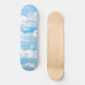 Happy Sunny Clouds Background Scenery Skateboard (Voorkant)