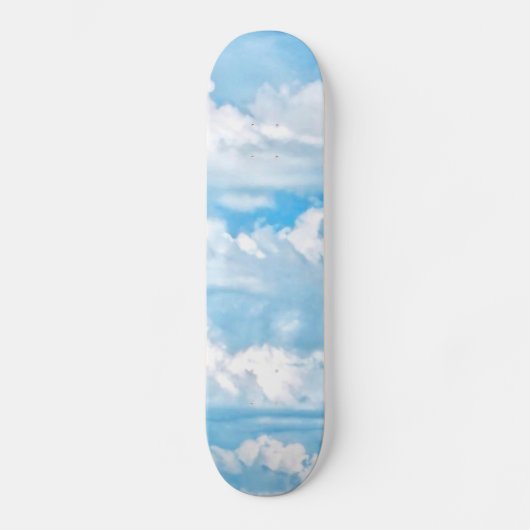 Happy Sunny Clouds Background Scenery Skateboard (Voorkant)