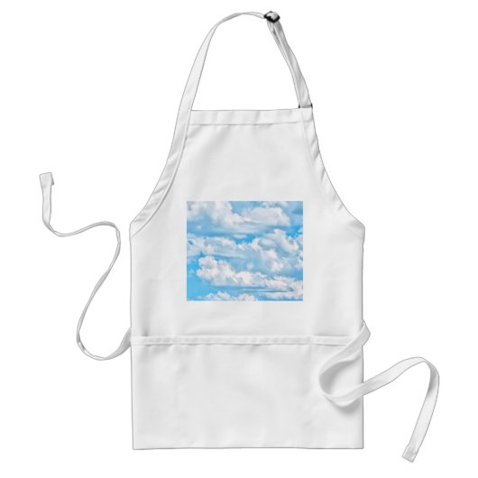 Happy Sunny Clouds Background Scenery Standaard Schort (Voorkant)