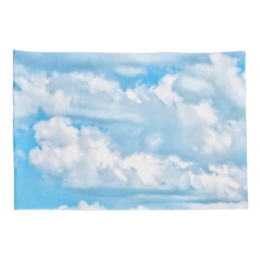 Happy Sunny Clouds Decor Kussensloop (Achterkant-Rechts)