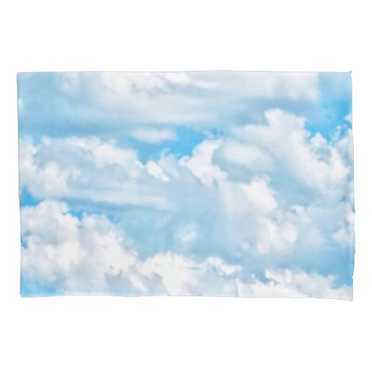 Happy Sunny Clouds Decor Kussensloop (Voorkant-Links)