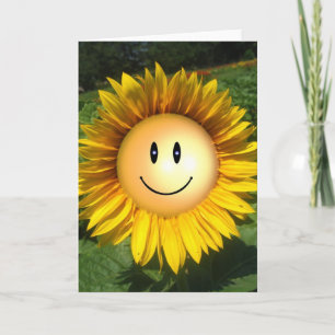 Happy Sunshine Flower Kaart