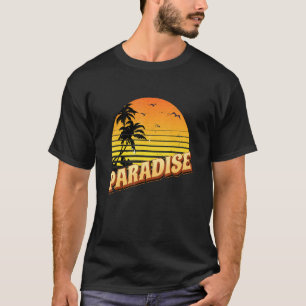 Happy Sunshine Island Paradise Palm Trees T-shirt